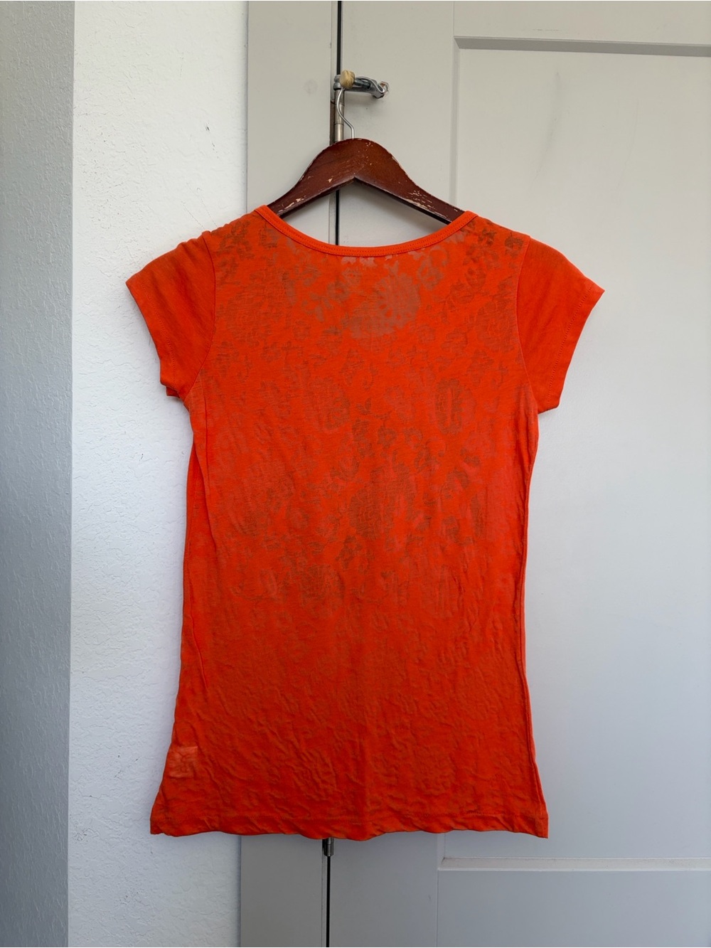 NWT REEBOK NFL DENVER BRONCOS LOVE BRONCOS T-SHIRT ORANGE WOMEN’S MEDIUM - Picture 2 of 4
